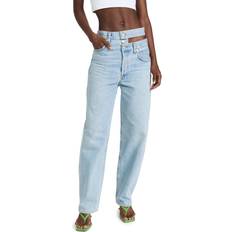 Agolde Broken Waistband Jeans - Light Blue