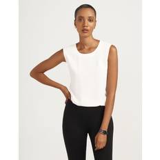 Anne Klein Tank Tops Anne Klein Scoop-Neck Shell White White