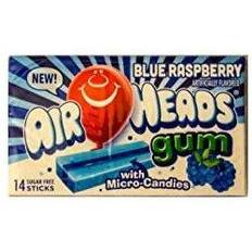 Lampone Dolci Air Heads Blue Raspberry Flavoured Sugarfree Gum Micro Candies