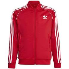 Adidas Girls Jackets Children's Clothing Adidas Junior Adicolor SST Track Jacket - Better Scarlet