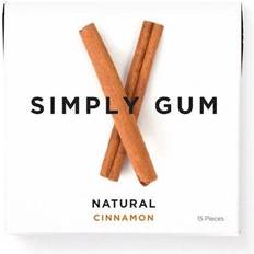 Simply Simply Gum Natural Chewing Gum Cinnamon 15 Pieces
