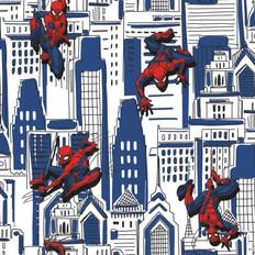 Wallpapers RoomMates Spider-Man Cityscape Peel And Stick Wallpaper