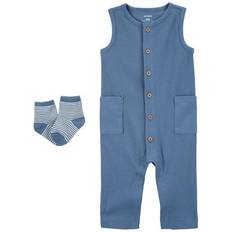 Babies Other Sets Carter's Baby Boys Jumpsuit and Socks, Piece Set Blue Blue