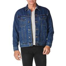 Wrangler Denim/Jeanstyg Ytterkläder Wrangler Herr Rjk32 Flanellfodrad Jeansjacka - Antik Marinblå