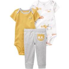 Cars Other Sets Children's Clothing Carter's Baby's Helicopter Little Character Set 3-piece - Grey/Yellow