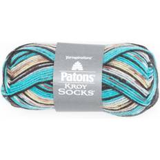Patons Kroy Socks Yarn-Turquoise Jacquard