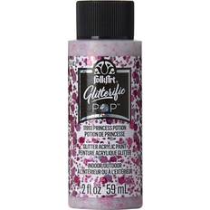 Plaid Folkart Glitterific Pop Acrylic Paint 2oz-Princess Potion