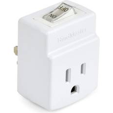 Remote Control Outlets Bindmaster 3 prong grounded single port power adapter with indicator on/off