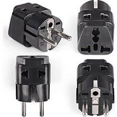 Best Travel Adapters Orei European adapter plug, travel adaptor for europe schuko countries 2 in 1