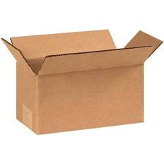 Aviditi Long Corrugated Boxes, 8" x 4" x 4" Kraft, 25/Bundle