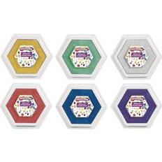 Colorations Large Metallic Washable Stamp Pads, Set of 6