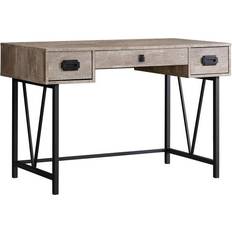 Beige Tables Monarch Specialties Wood Grain 48"L Writing Desk