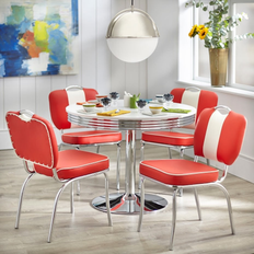 Leathers Dining Sets Buylateral TMS Raleigh Retro Dining Set 2