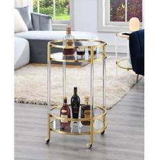 Small Tables Convenience Concepts Royal Crest 2 Tier Acrylic Cart Small Table