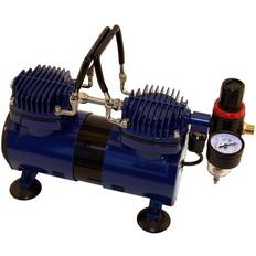 Power Tools AirBrush Dual Head 1/4 HP Oil-less Compressor DA400R