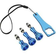 Mantona GoPro Screw Set Aluminium Blue