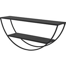 Black Wall Shelves Kate and Laurel Tancill Circle Wall Shelf