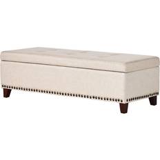 Beige Storage Benches Christopher Knight Home GDF Studio Gisele Storage Bench