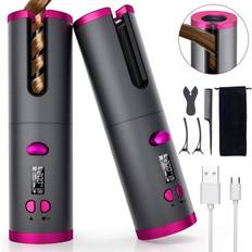 Cordless Curling Irons Fezax Cordless Auto Hair Curler