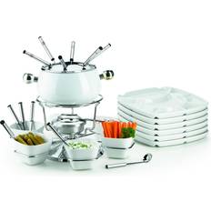 Kasseroller & Stegepander MÄSER Mäser weißedelstahlfondue fondueset neu