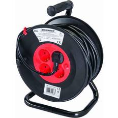 Silverline Powermaster european type f schuko cable reel 230v