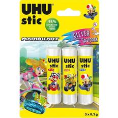 UHU Glitzerkleber UHU Klebestift 8,2g MarioKart 3St, Basteln