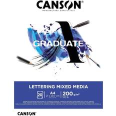 Canson Paper Canson Studienblock GRADUATE LETTERING MIXED MEDIA, DIN A4