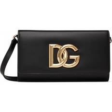 Dolce & Gabbana Logo Plaque Shoulder Bag - Black