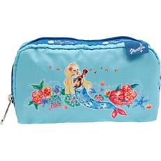 Turquoise Toiletry Bags & Cosmetic Bags LeSportsac Rectangular Cosmetic Case - Turquoise