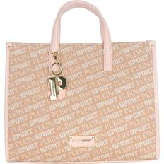 Totes & Shopping Bags Handbag plein sport 2110092 woman medium tote taupe white