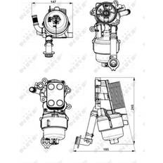 Motoroljor på rea NRF Ölkühler FORD,FIAT,PEUGEOT 31752 1103L3,1103S4,1103T3 Ölkühler Motoröl