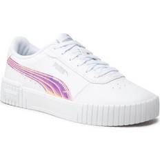 Zilver Kinderenschoenen Puma Carina 2.0 Holo Jr - Blanc