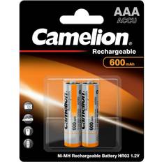 Rechargeable battery aaa Camelion 6 aaa rechargeable batteries 600mah 2bl battery ni mh 1.2v hr03