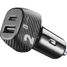 Universal charger adapter Cellularline Car charger Ladegerät Universal, Black