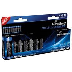 Alkalisk - Batterier - CE-mærkning Batterier & Opladere MediaRange Premium Batteri 10 x AA
