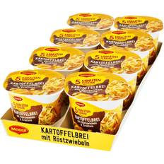 Maggi 5 Minuten Terrine Kartoffelbrei mit Röstzwiebeln & Croûtons