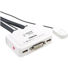 InLine KVM Switch 2-fach DVI USB Audio