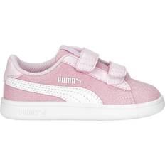 Puma 24 Børnesko Puma Smash V2 Glitz Glam V - Pearl Pink/White