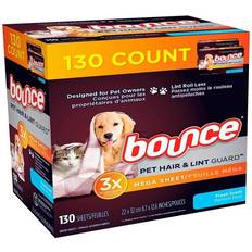 Clothing Care Bounce Pet Hair and Lint Guard Mega Dryer Sheets Fresh 130ct