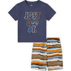 Nike All Over Print T-Shirt And Shorts Set Infants - Multi