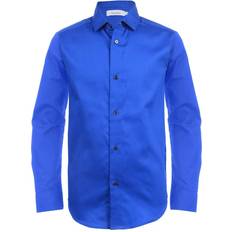 Calvin Klein Shirts Calvin Klein Boys' Long Sleeve Sateen Dress Shirt - Button-down