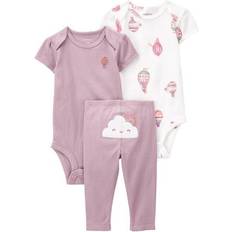 Carter's Baby Cloud Little Character Set 3-piece - Purple/White