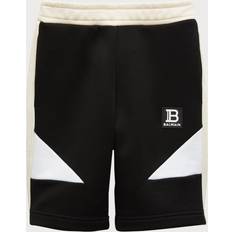 Balmain Kids Black Paneled Shorts 930 Black 12Y