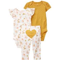 Carter's Baby's Heart Little Character Set 3-piece - White/Yellow