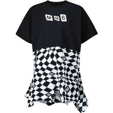 MM6 Maison Margiela Kid's Check Dress - Black/White