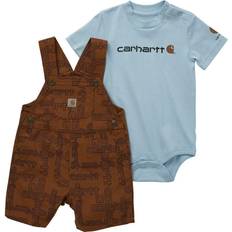 Carhartt Baby Short Sleeve Onesie and Shortall Set