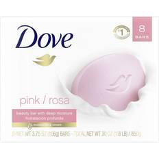 Toiletries Unilever Pink With Deep Moisture Beauty Bar 3.75 Oz Count 8