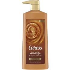 exfoliating body wash with pump shea butter &