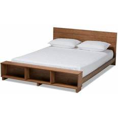 Bed Frames Baxton Studio Regina Collection MG0017-ASH WALNUT-KING