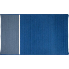 Blue Entrance Mats Colonial Mills Vecina Farmhouse Style Braided White, Blue